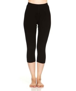Midweight Women's Ski Bottom 3/4 Length - Woolverino