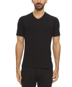Men's Merino Wool V-Neck T-Shirt - Microweight